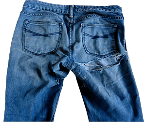 How To Sew A Patch Onto Jeans Crotch