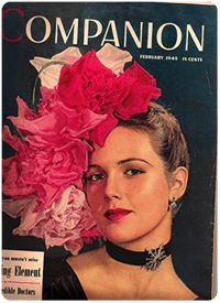 vintage 1945 copy of Woman’s Home Companion magazine