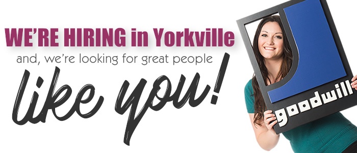 Goodwill is Hiring Team Members in Yorkville