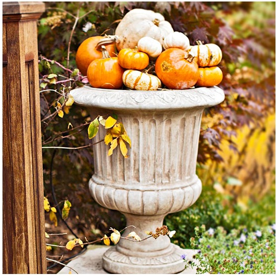 Fall outdoor planter idea
