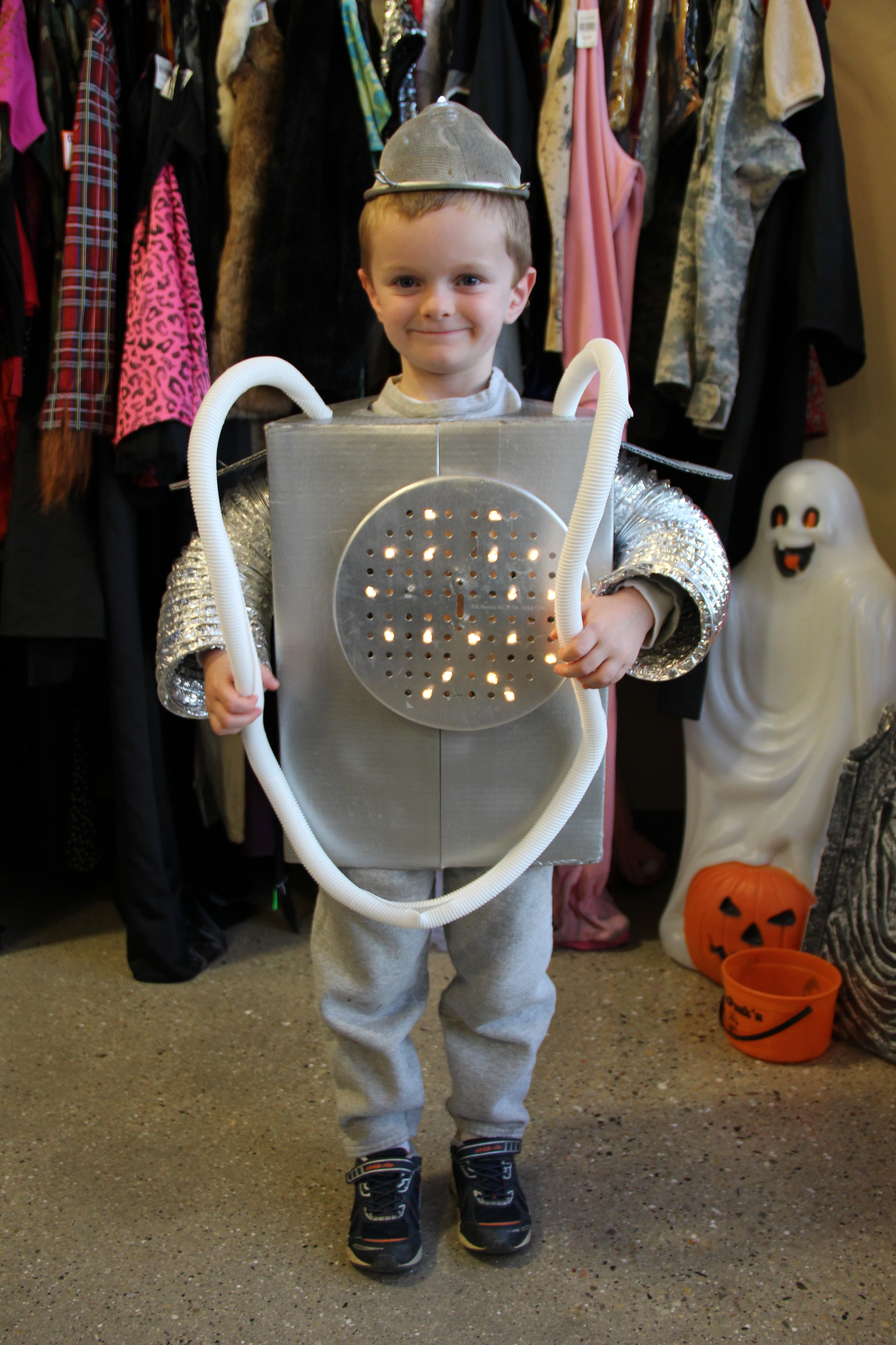 Robot is an easy, no-sew costume.