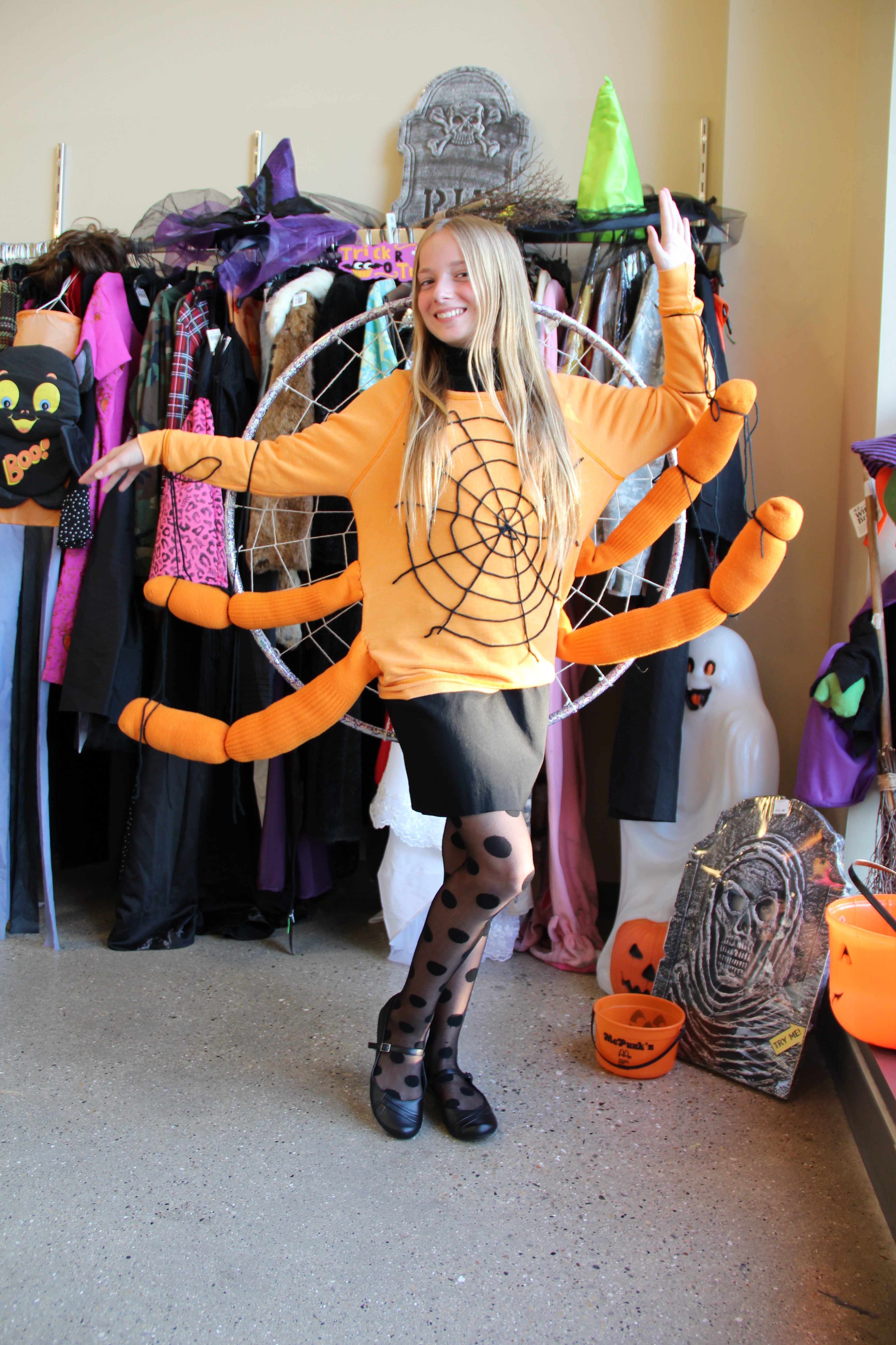 Spiderweb Costume - full view.