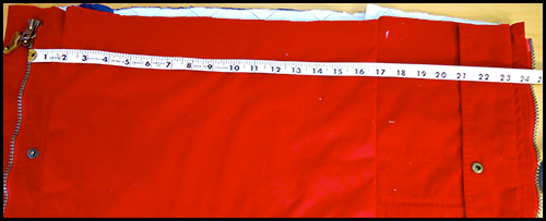 vintage bag measure
