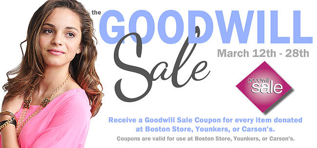 The Goodwill Sale Begins March 12th!