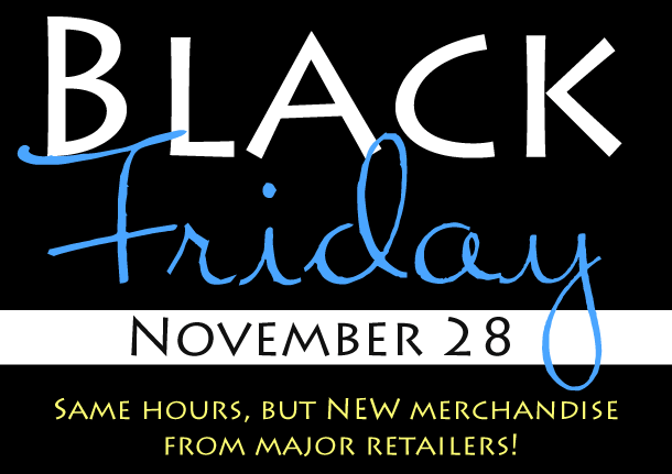 New merchandise from major retailers this Black Friday at Goodwill!