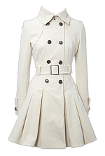 trench coat white