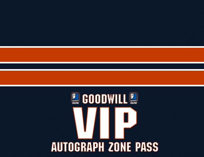 Get Passes to the Goodwill VIP Autograph Zone at Chicago Bears Training Camp