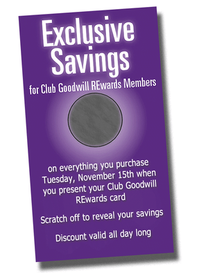 Get exclusive savings at Goodwill this Tuesday!