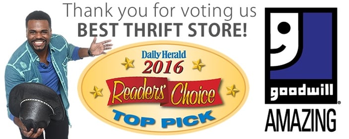 Goodwill Voted Best Thrift Store by Daily Herald Readers