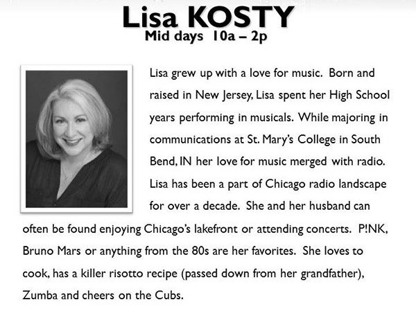 WSHE's Lisa Kosty bio