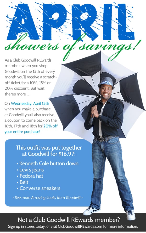 Get showers of savings in April!