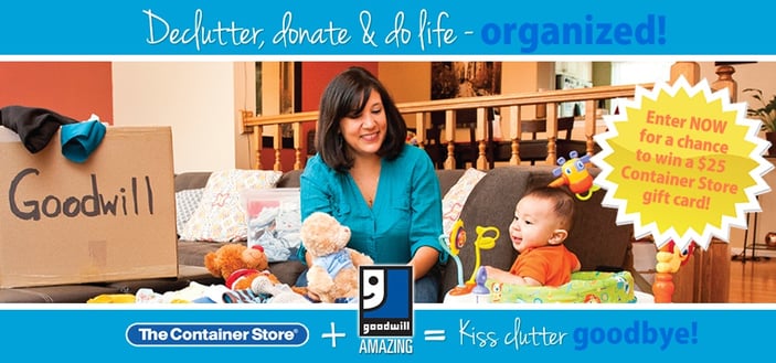 The Container Store & Goodwill kiss clutter goodbye event!