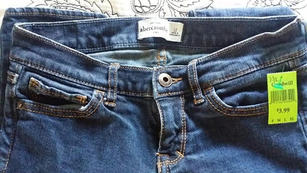 Abercrombie jeans at Goodwill