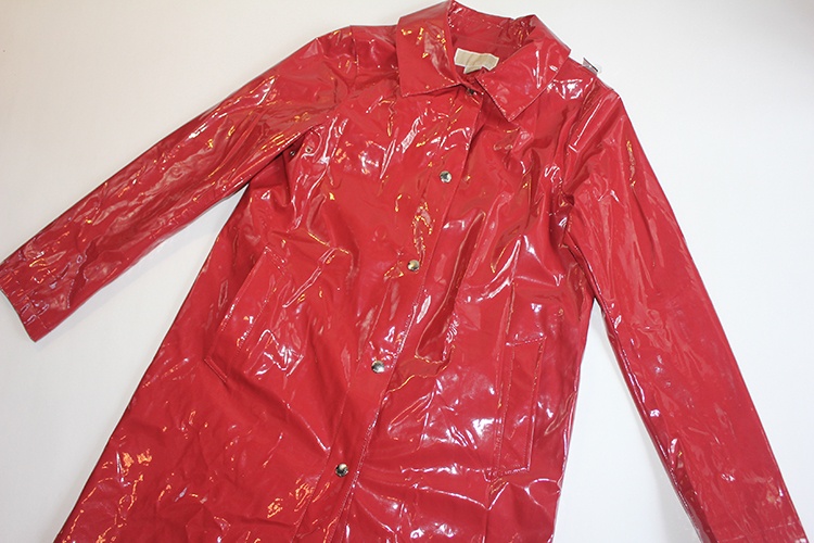 Michael Kors red patent leather coat - $39.99 at Goodwill