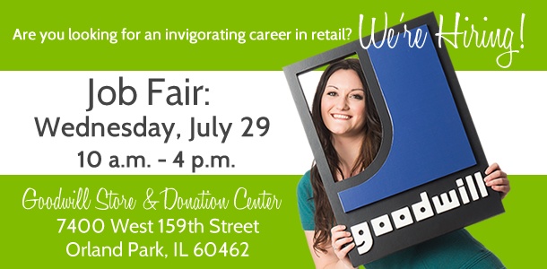 Learn More About Goodwill at the Orland Park Job Fair!