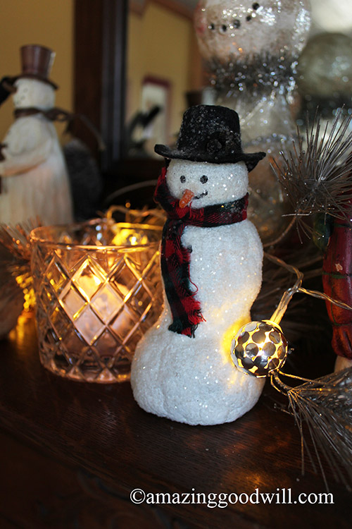 Decorating a Winter Mantle