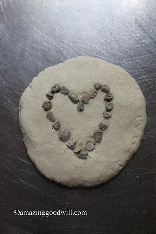 salt dough heart