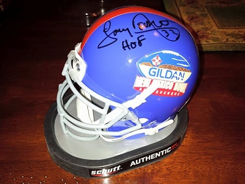 Tony Dorsett autographed helmet!
