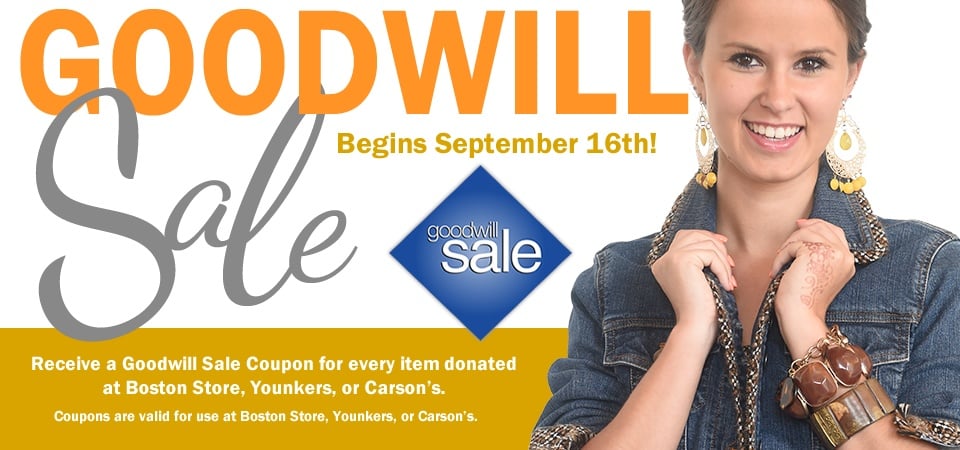 The Goodwill Sale begins September 16th